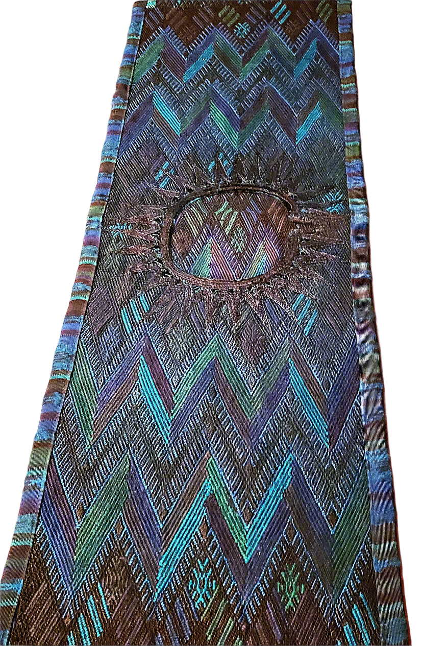 Beautiful Blue Huipile Table Runner
