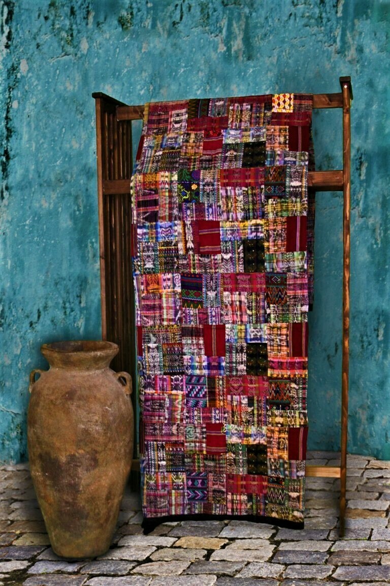 handmade patchwork quilt