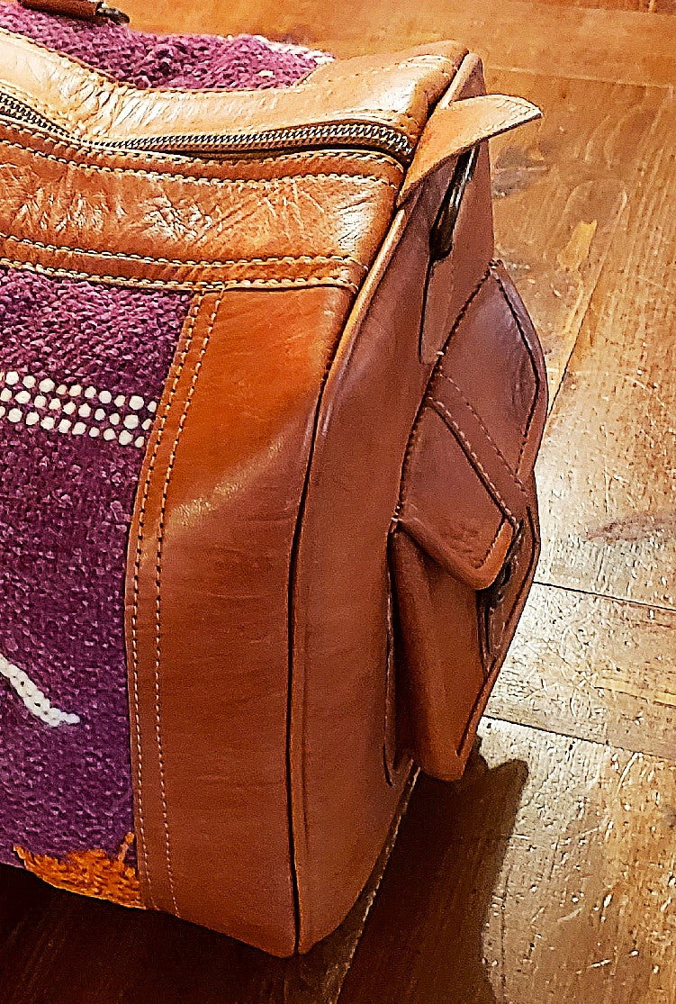 Kilim & Leather Travel Bag
