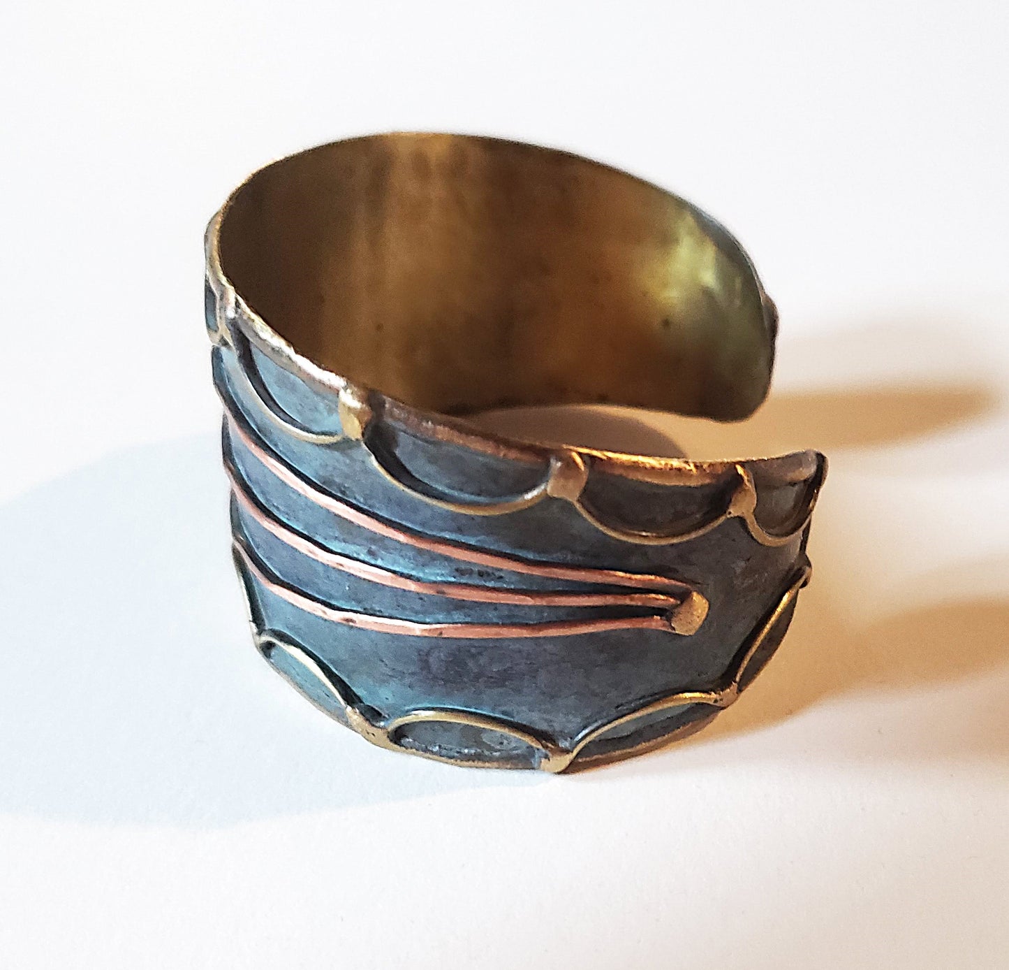 Handcrafted Brass Patina Cuff