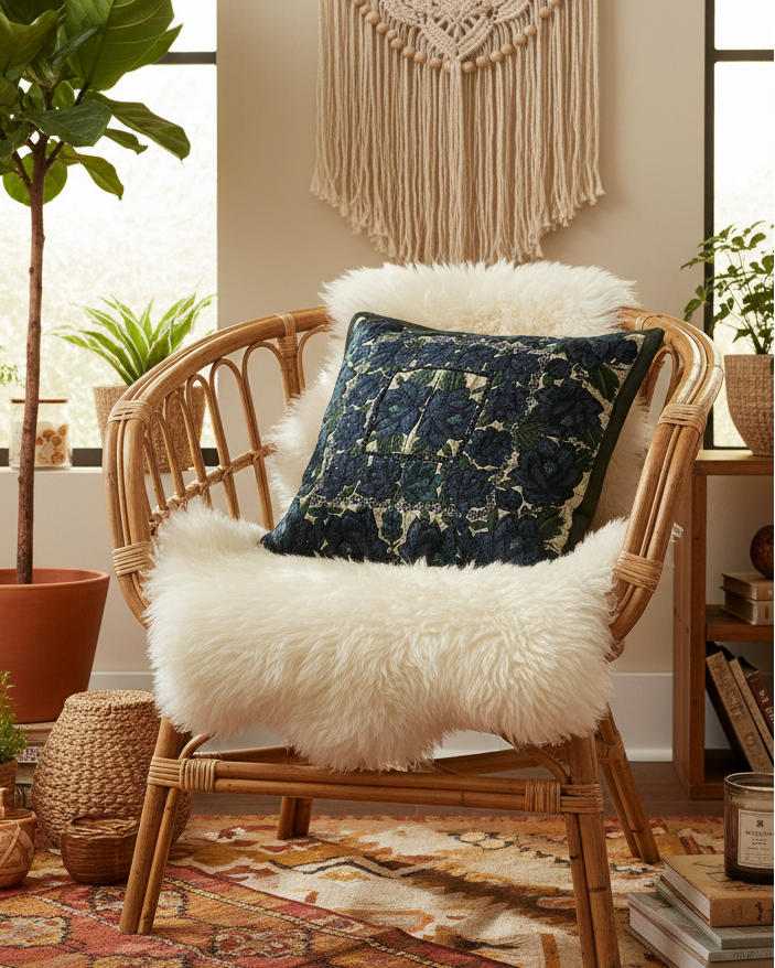 Vibrant Green Embroidered Green Guatemalan Throw Pillow Cover
