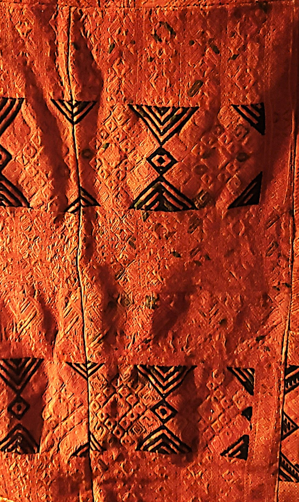 Sun-Kissed Amber Guatemalan Huipile Wall Hanging
