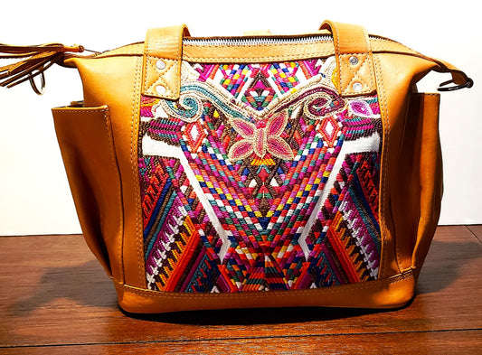 Handmade Guatemalan Butterfly Backpack Shoulder Bag