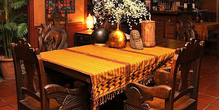 Handwoven Harvest Gold Zacualpa Tablecloth